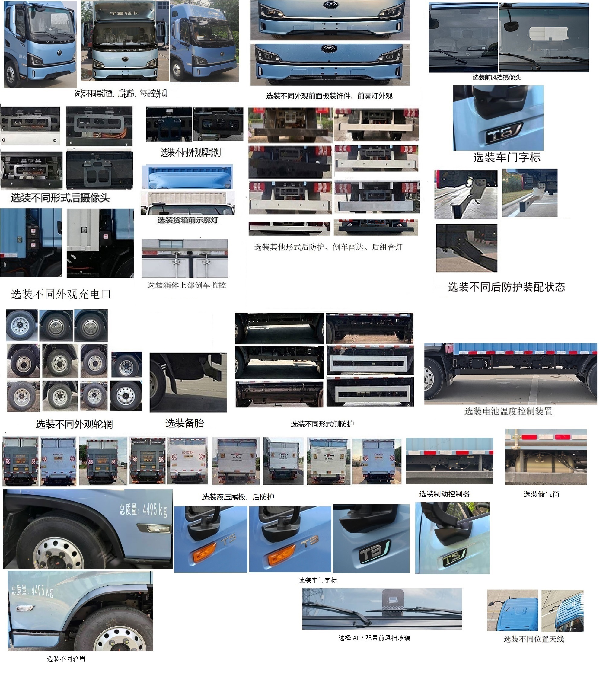 宇通牌ZKH5045XXYBEVA11純電動(dòng)廂式貨車公告圖片