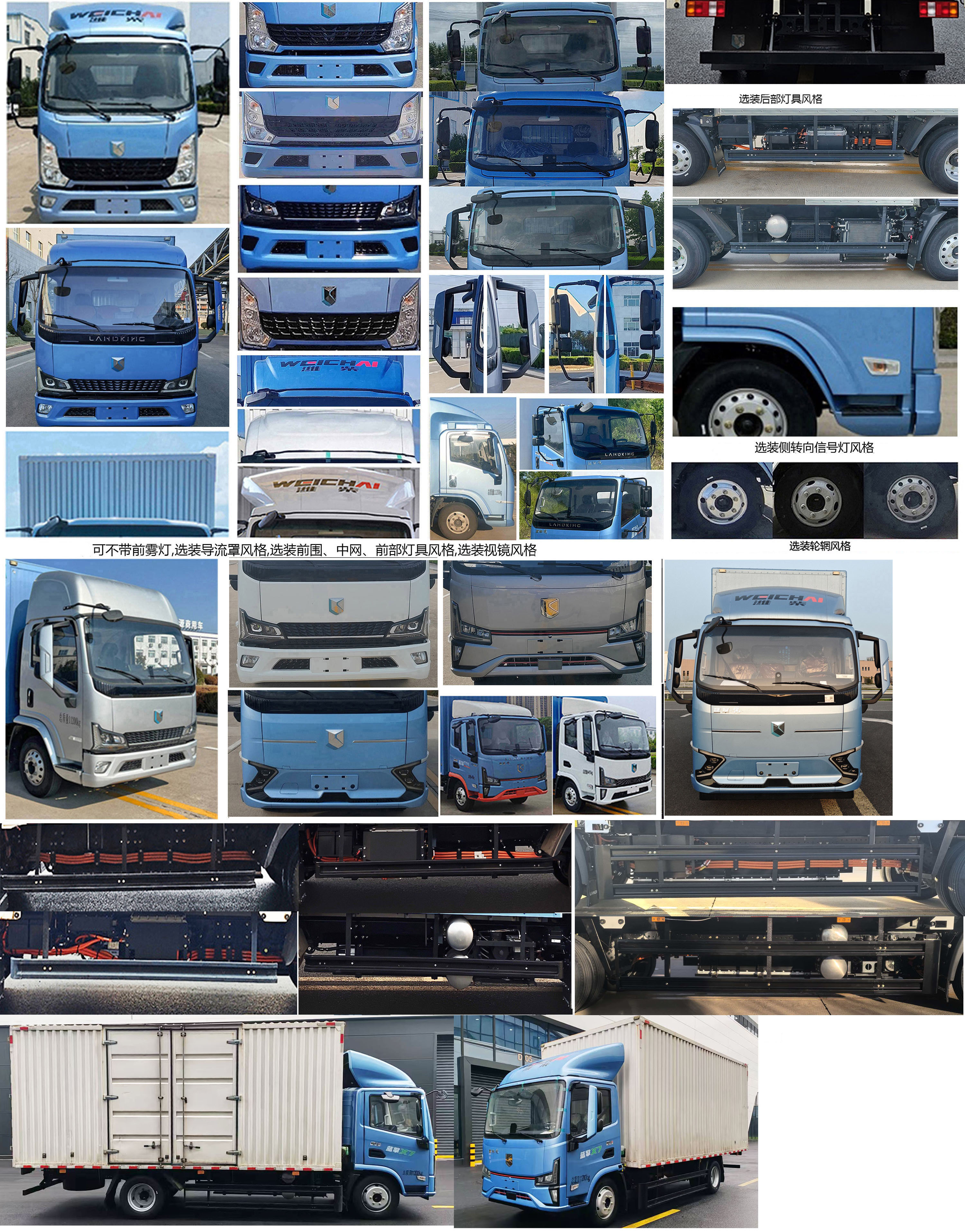 藍擎牌YTQ5112XXYKNEV361-LQ純電動廂式貨車公告圖片