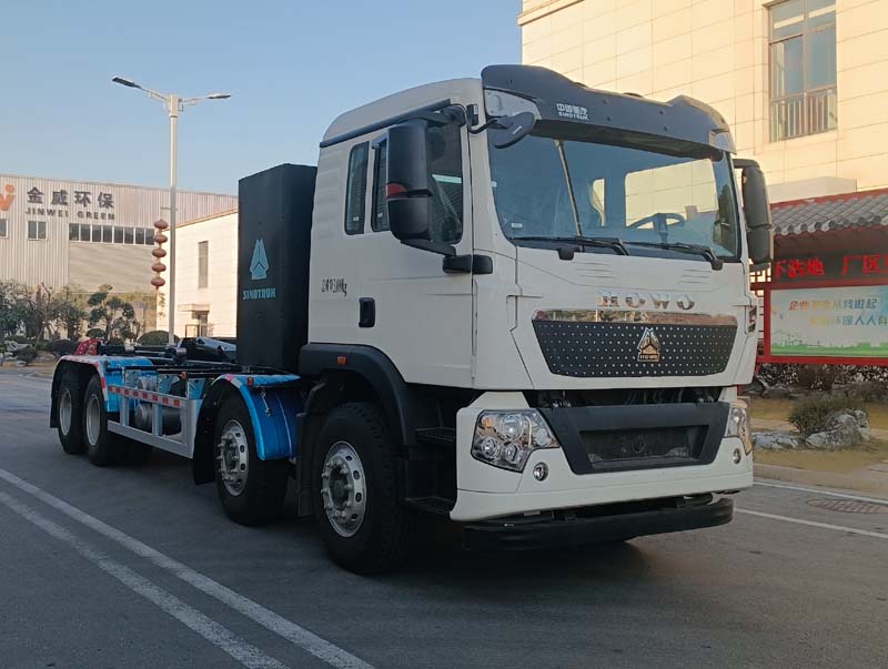 金驫牌YJW5312ZXXZZBEV純電動(dòng)車廂可卸式垃圾車公告圖片