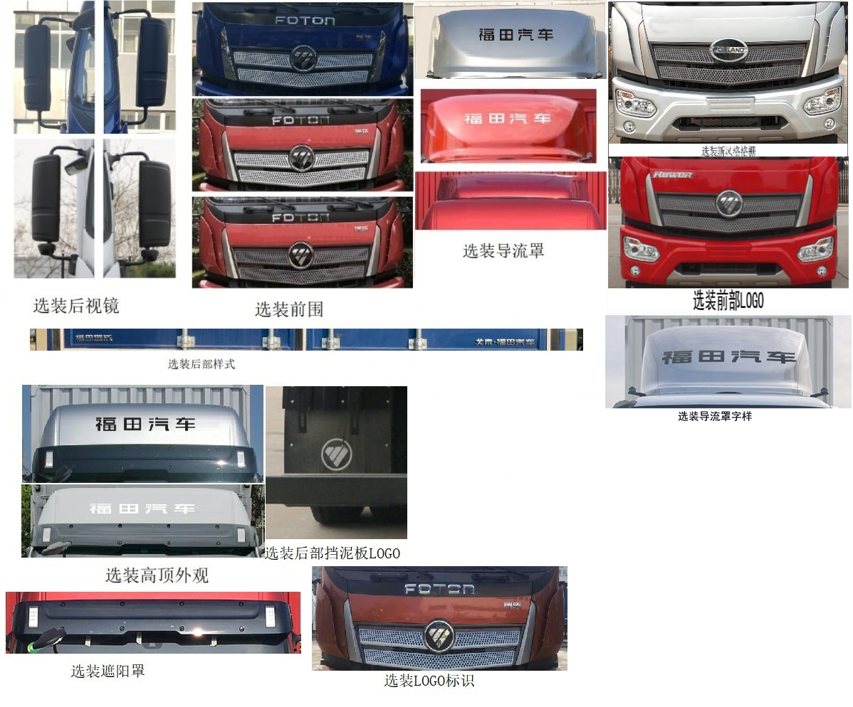 福田牌BJ5184XYKKPFN-01翼開啟廂式車公告圖片