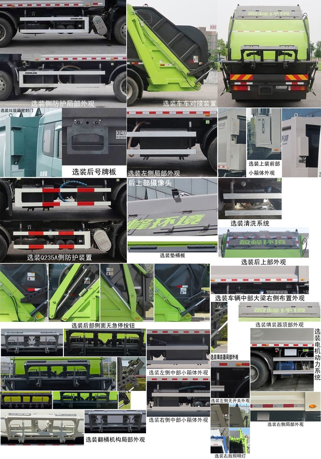 中聯(lián)牌ZBH5250ZYSDFE6壓縮式垃圾車公告圖片