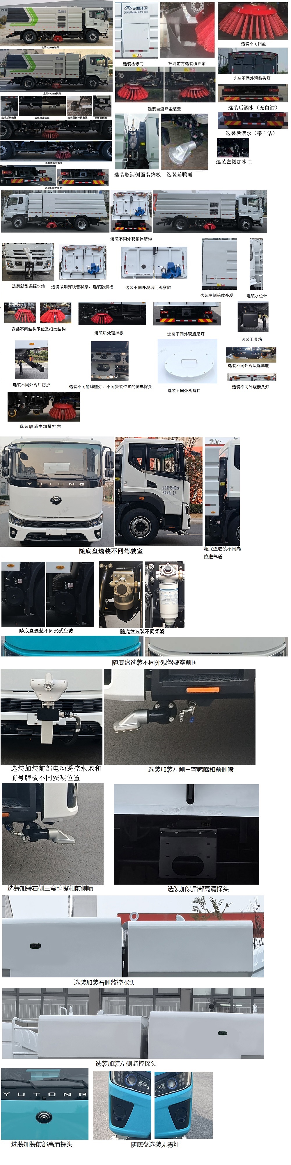 宇通牌YTZ5180TXST0D6洗掃車(chē)公告圖片
