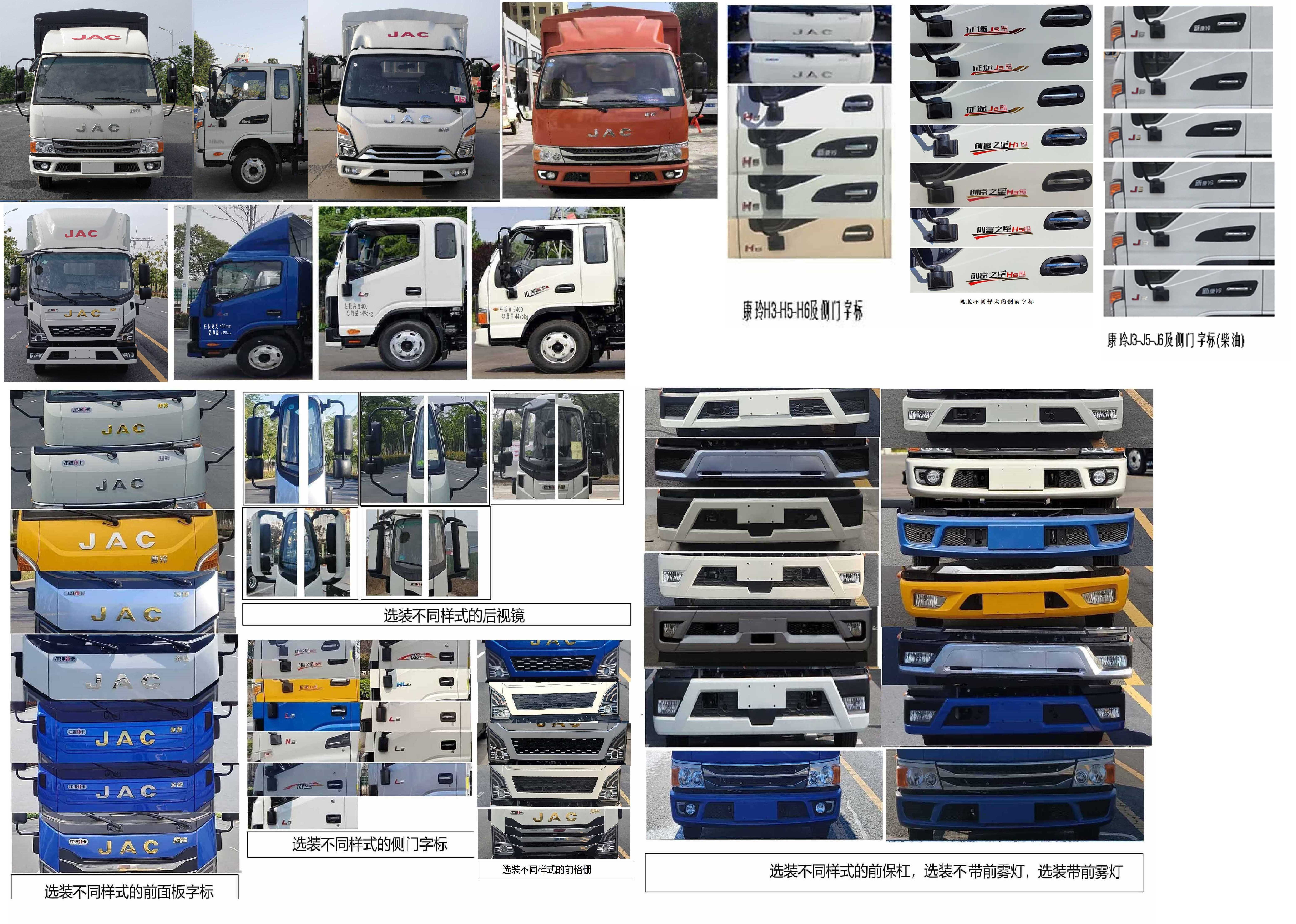 江淮牌HFC5043CCYP21K1C7S-1倉(cāng)柵式運(yùn)輸車公告圖片