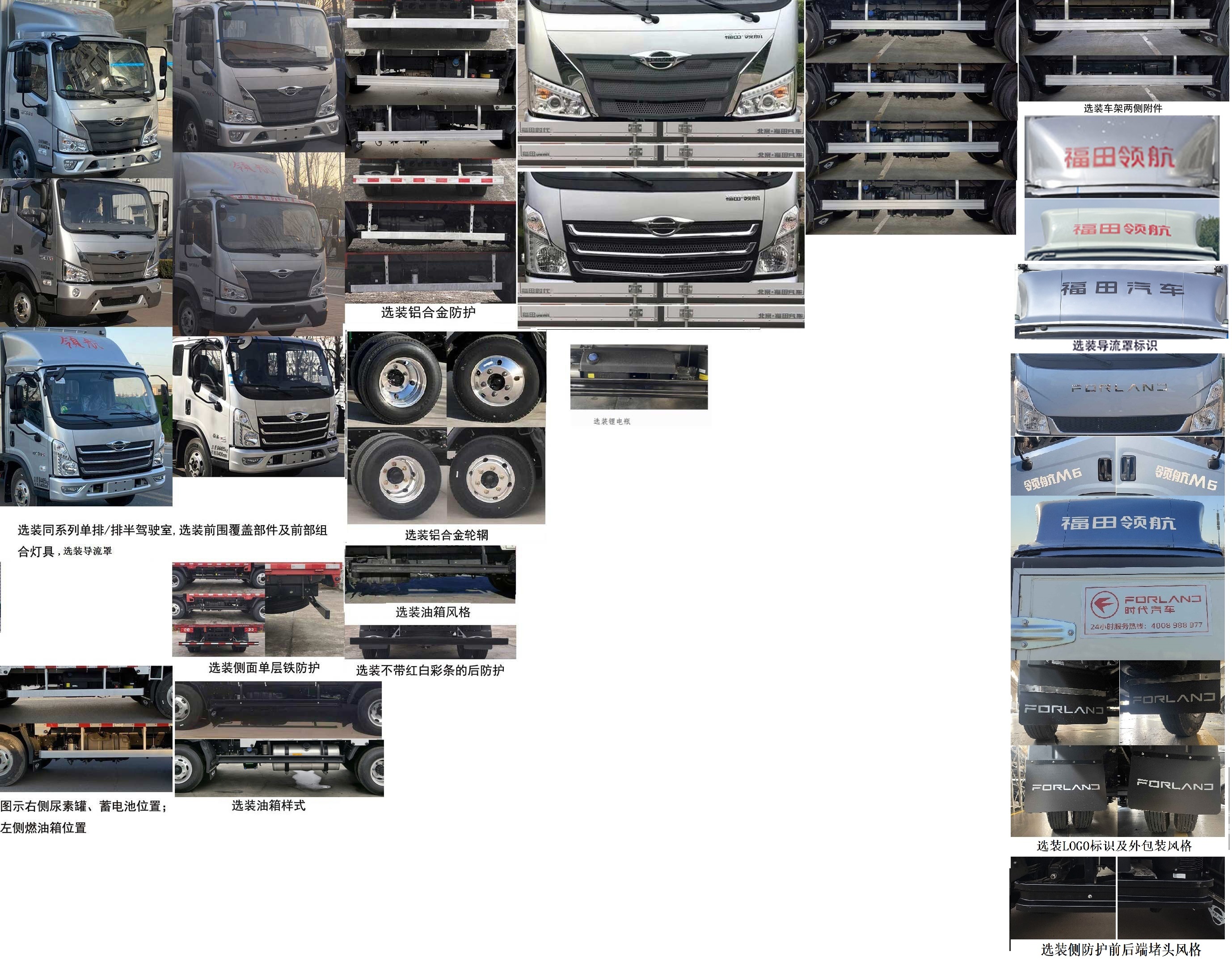 福田牌BJ5046CCY8JBA-50倉柵式運(yùn)輸車公告圖片
