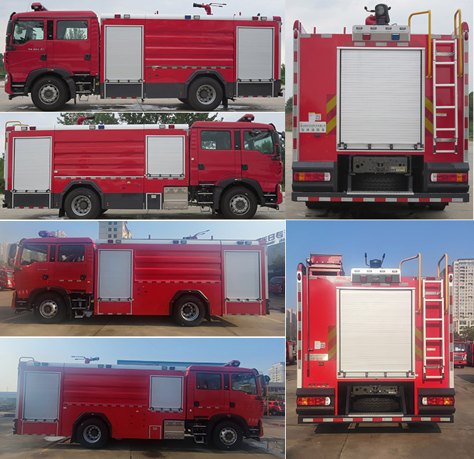 新東日牌YZR5190GXFSG80/H6水罐消防車公告圖片