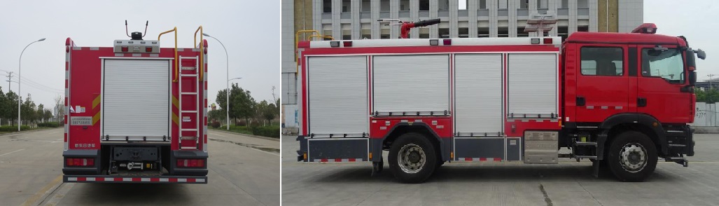 新東日牌YZR5180GXFAP50/G6A壓縮空氣泡沫消防車(chē)公告圖片