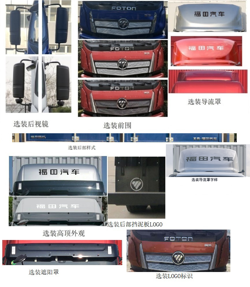 福田牌BJ5184XXYKPFN-06廂式運輸車公告圖片