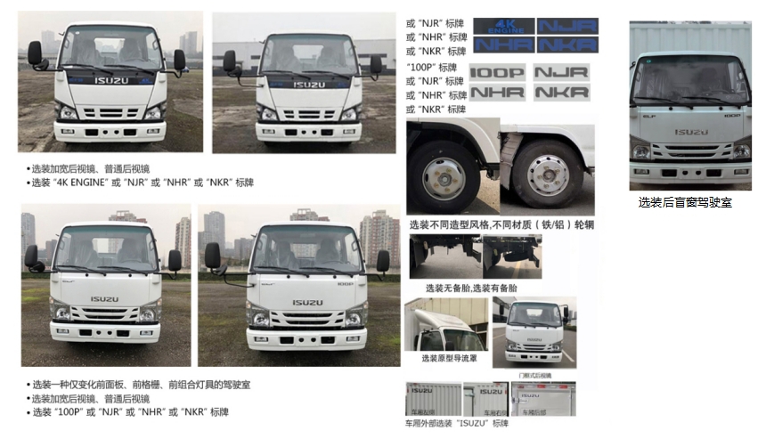 五十鈴牌QL5070XXYBUHA廂式運(yùn)輸車公告圖片