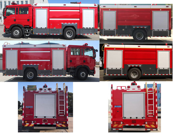 中潔牌XZL5190GXFPM80/Z6泡沫消防車公告圖片