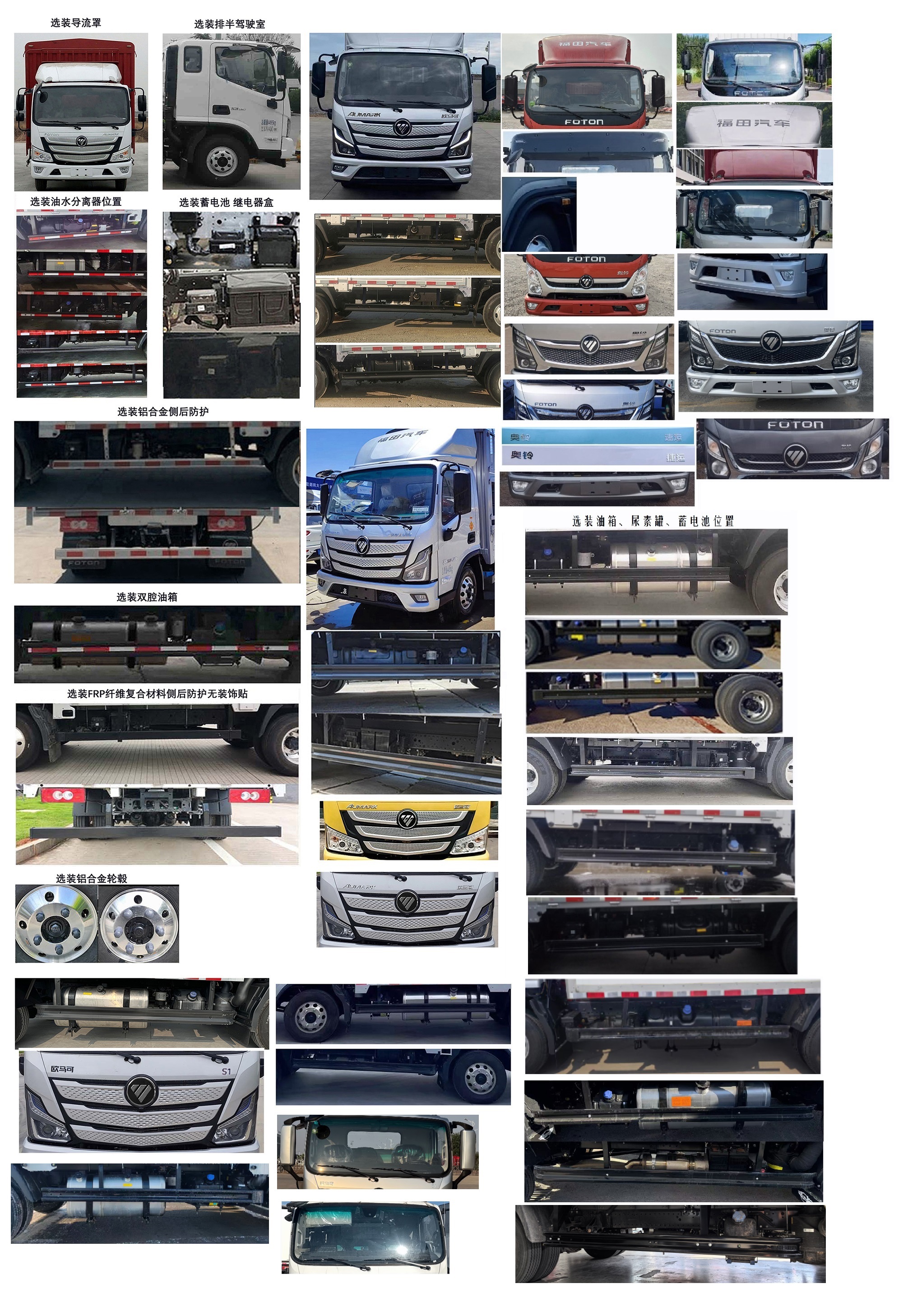 福田牌BJ5048CCY-FM8倉(cāng)柵式運(yùn)輸車公告圖片