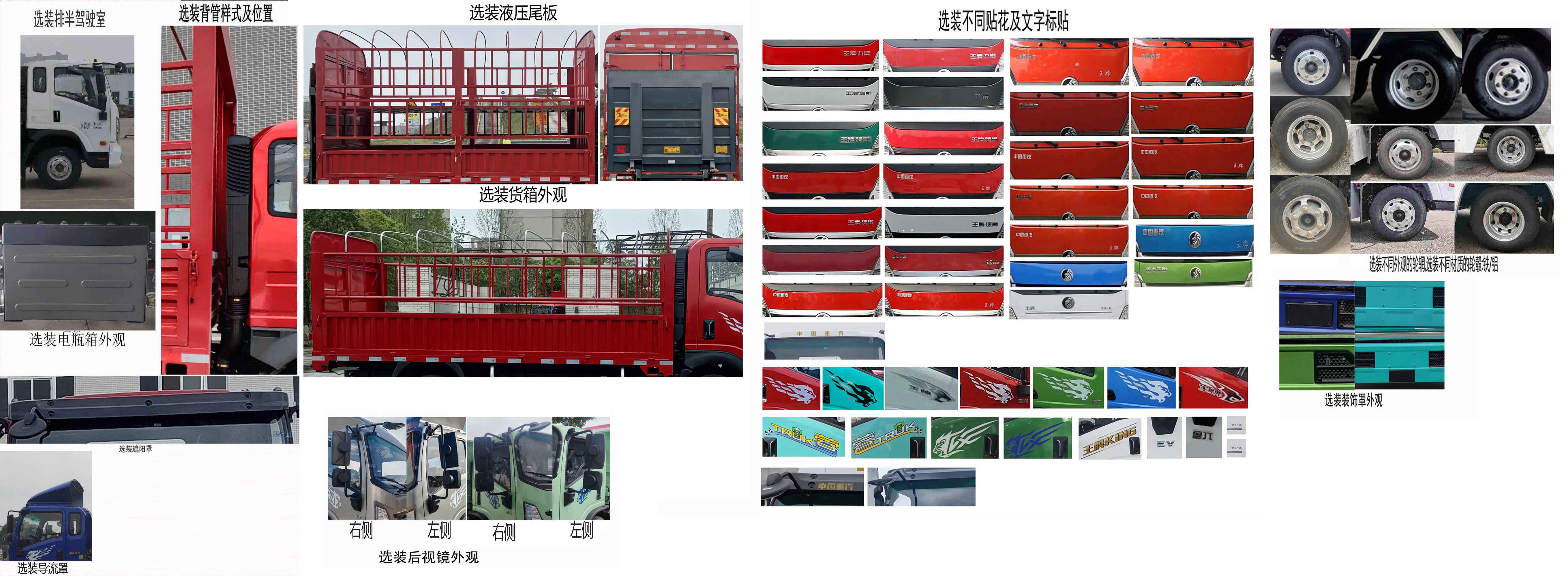 王牌牌CDW5044CCYG331DFA仓栅式运输车公告图片