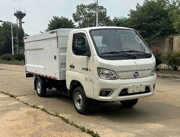 福田牌BJ5032XTYEV-H1纯电动密闭式桶装垃圾车公告图片