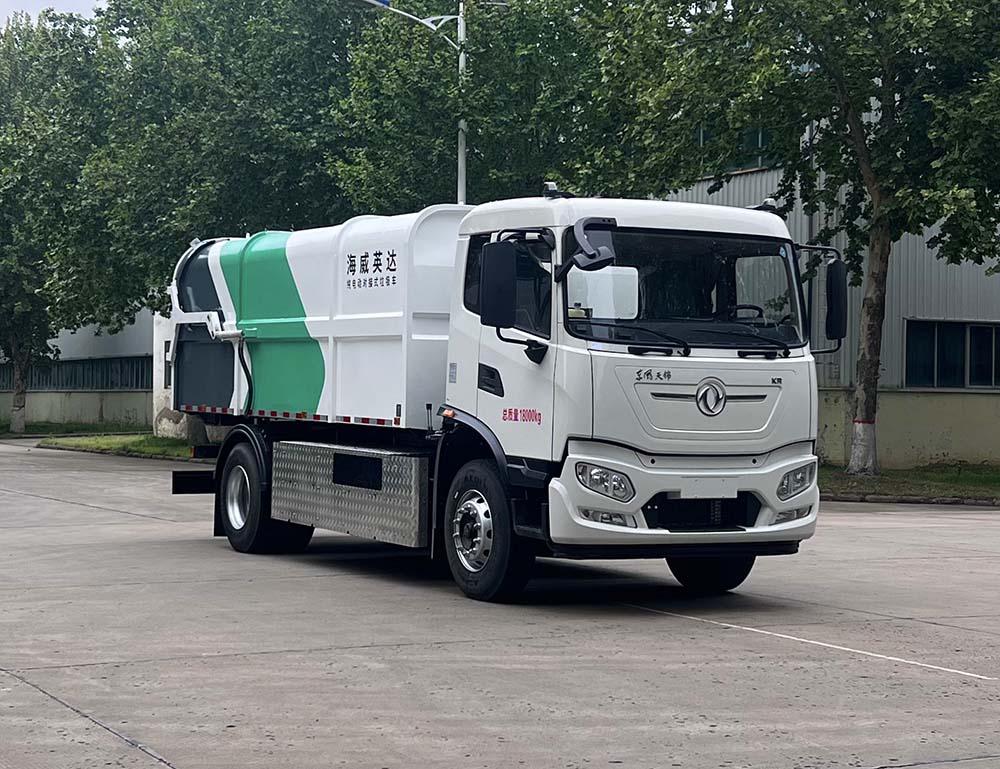 海威英达牌HWA5180ZDJDFBEV纯电动对接式垃圾车