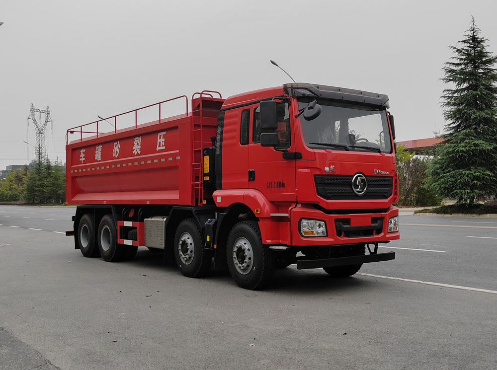 专威牌HTW5318TSGSX6压裂砂罐车公告图片