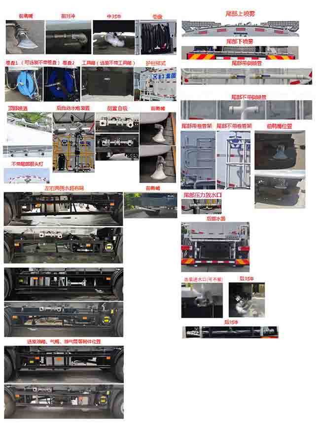 徐工牌XGH5180GPSB6绿化喷洒车公告图片