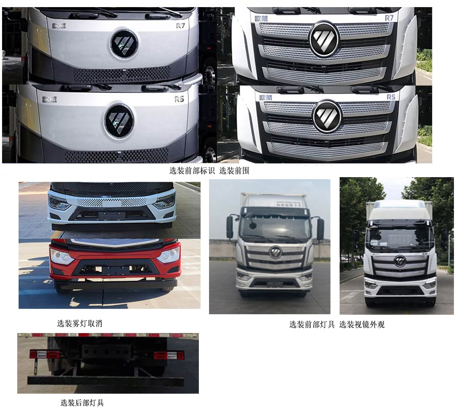 福田牌BJ5186XYK-09翼开启厢式货车公告图片