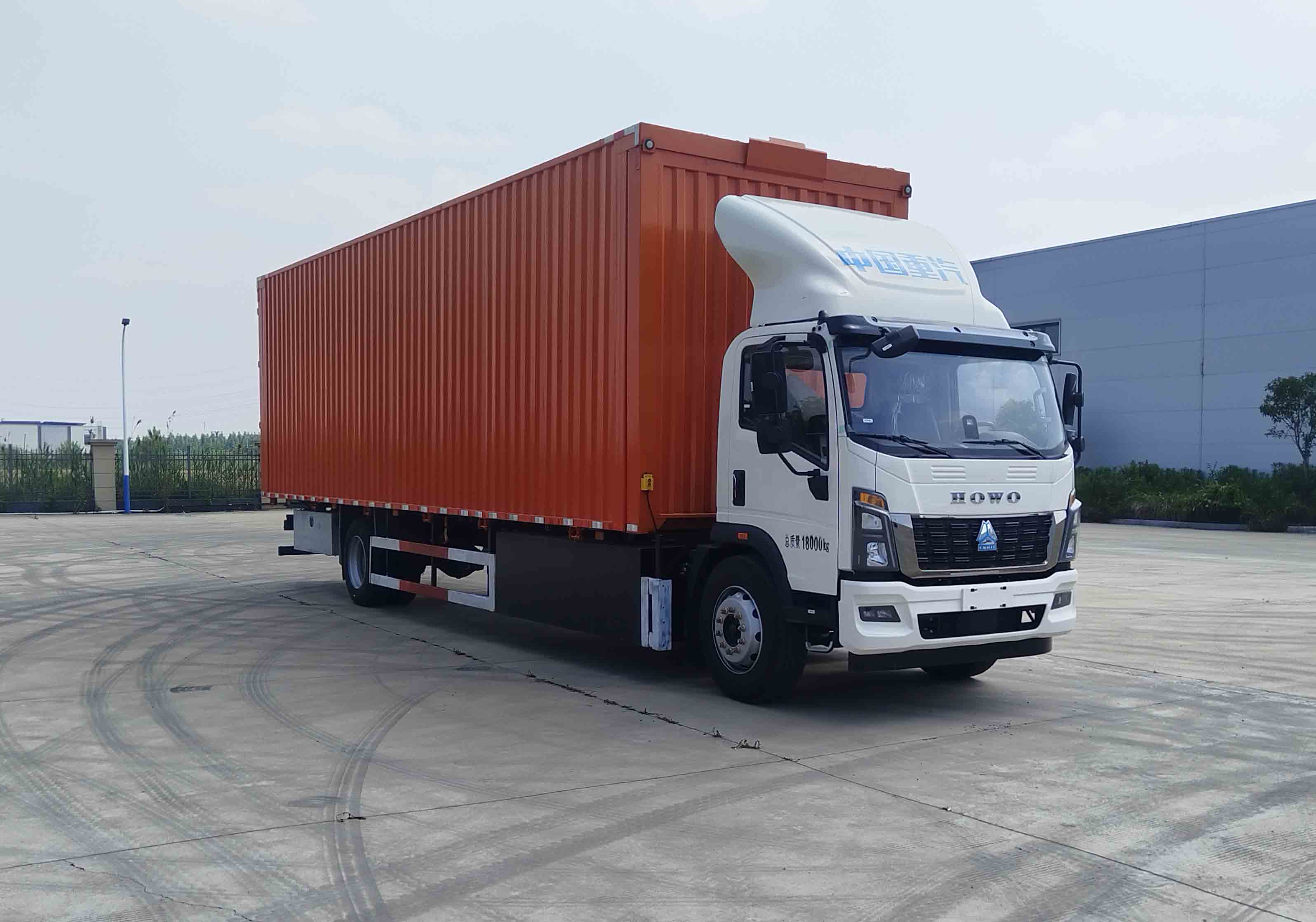 豪沃牌ZZ5187XYKK7115Z1BEVN1纯电动翼开启厢式货车
