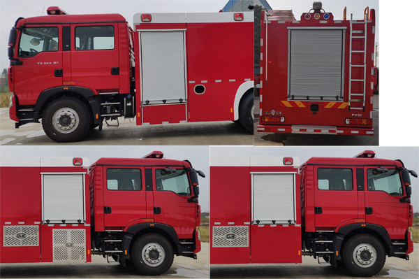 程力威牌CLW5190GXFPM80/HW泡沫消防車公告圖片