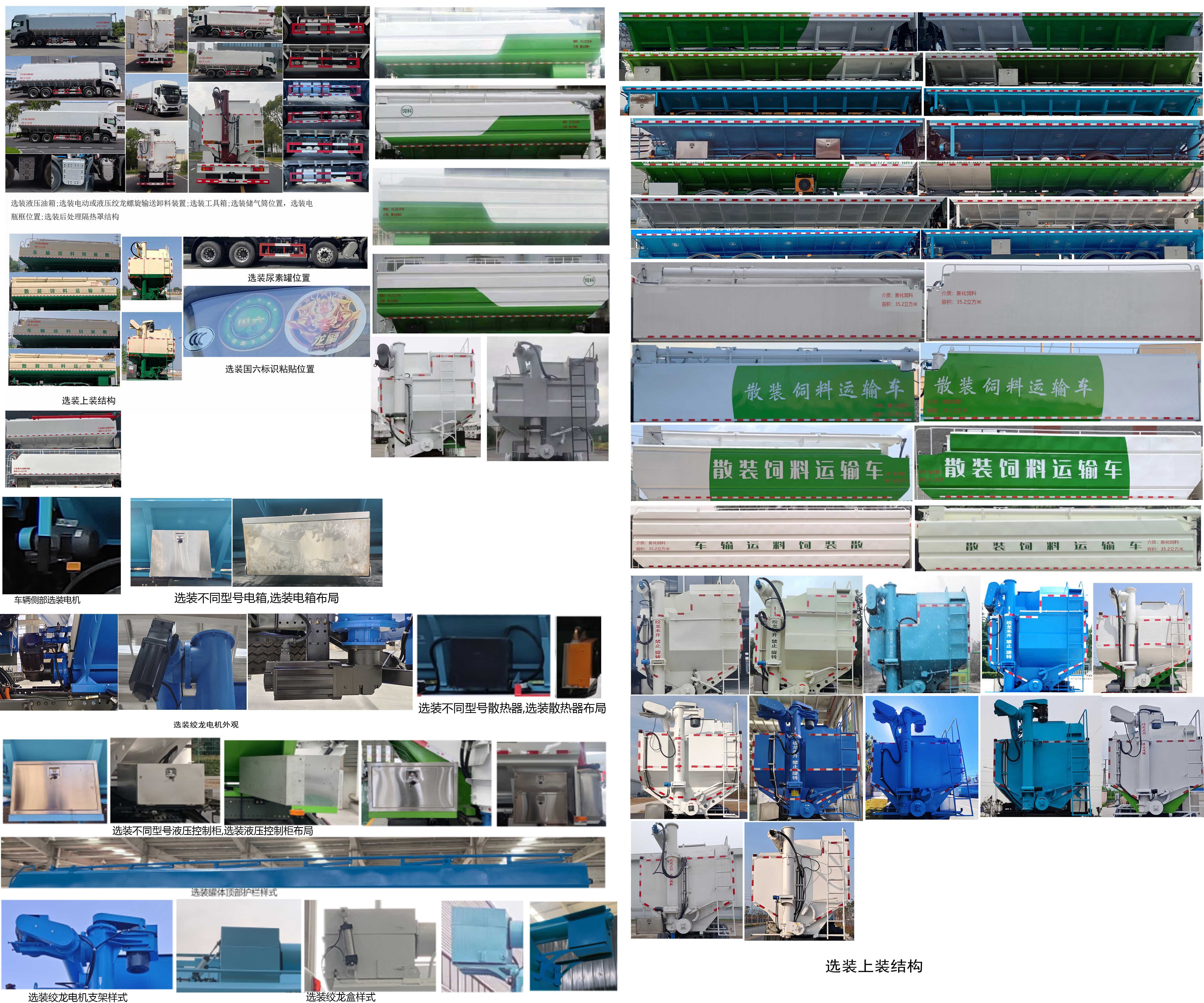 东风牌DFH5310ZSLAX7散装饲料运输车公告图片