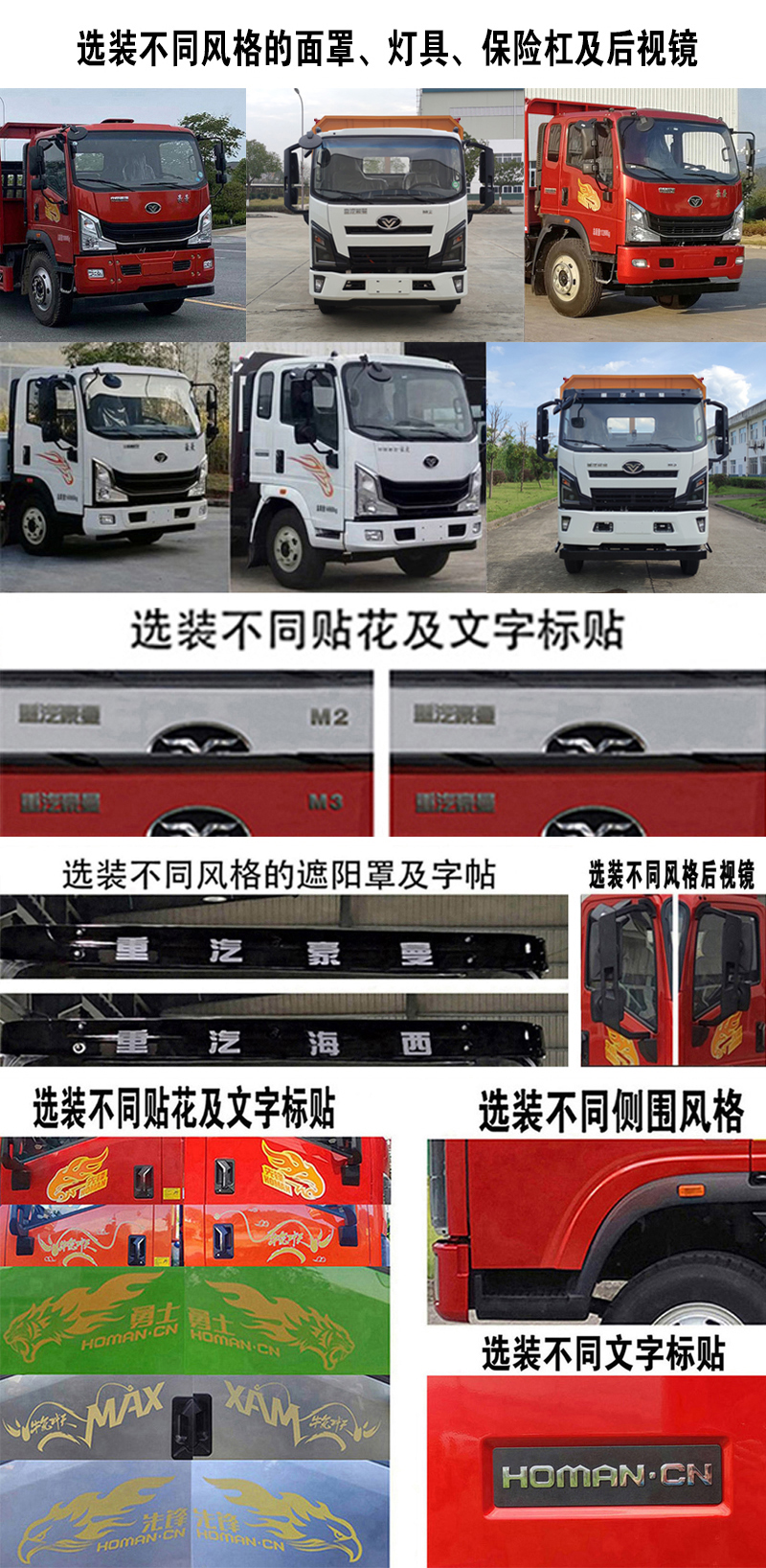 豪曼牌ZZ5188TPBG17FB0平板式货车公告图片