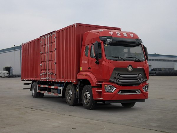 豪沃牌ZZ5257XXYN43CJF1厢式运输车