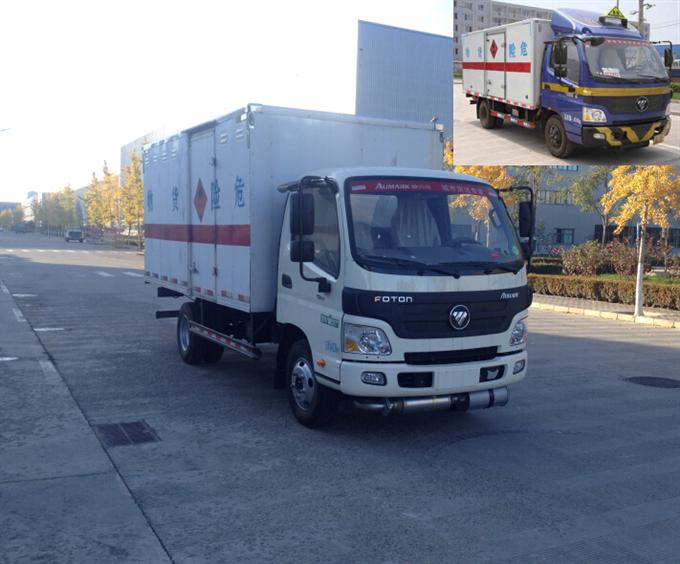 BJ5041XRQ-FA易燃气体厢式运输车燃油公告图片2