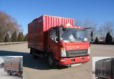 ZZ5087XRYF331CE183易燃液体厢式运输车燃油公告图片2