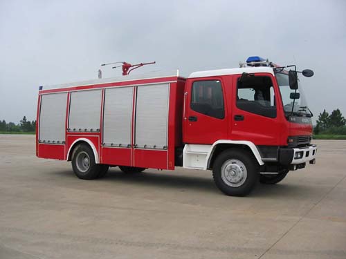 振翔牌MG5150TXFFE29X干粉二氧化碳联用消防车