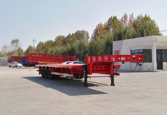 锣响牌33.5吨13.8米3轴低平板半挂车(lxc9400tdp)