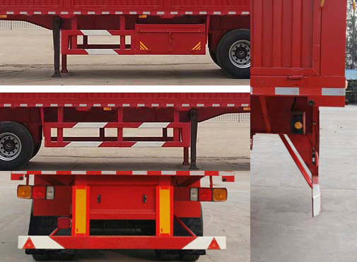 儒源牌34吨13米3轴仓栅式运输半挂车(zdy9400ccy)