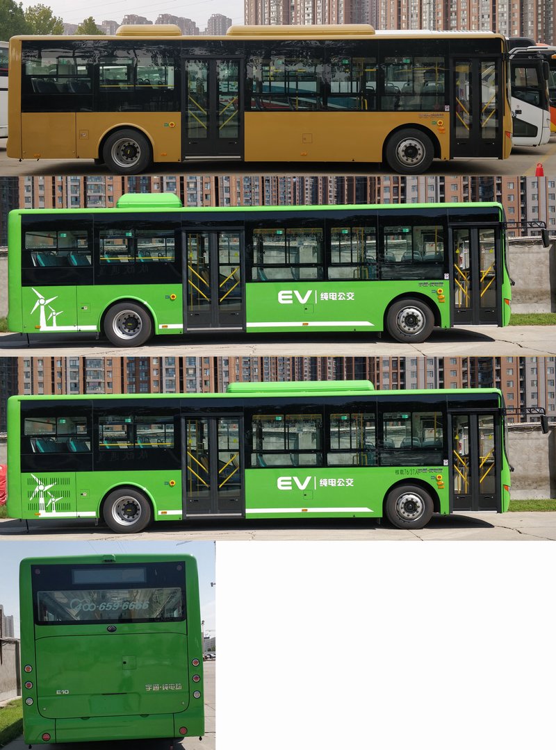 宇通牌10.5米20-39座纯电动城市客车(zk6105bevg65)