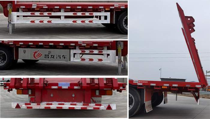 九州龙牌34吨138米3轴低平板半挂车ccl9400tdp