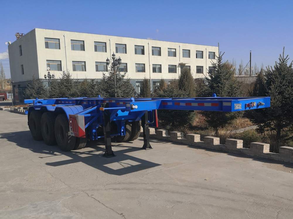 蒙驼凯力达一牌9.1米35.2吨3轴集装箱运输半挂车(KLD9409TJZ)