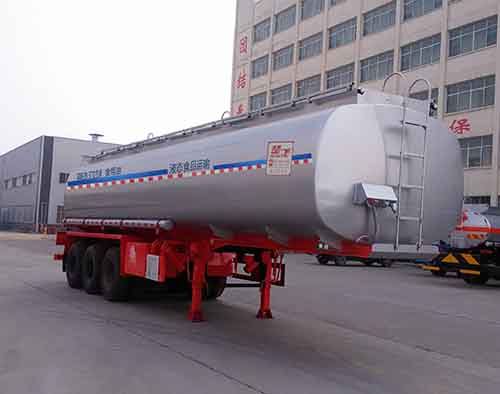 楚飞牌11米30吨3轴液态食品运输半挂车(CLQ9400GYS)