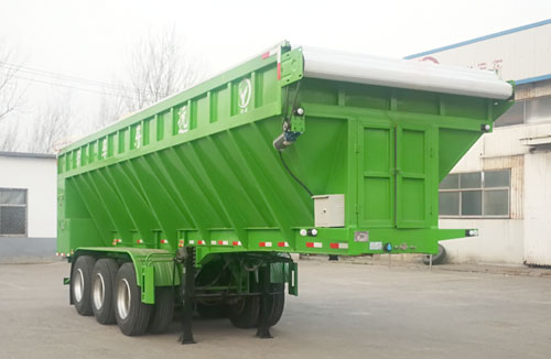 劲越牌10米32.5吨3轴散装粮食运输半挂车(LYD9400ZLS)