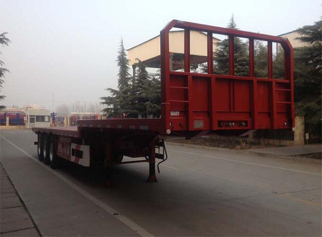 梁山东岳牌13米34.5吨3轴平板运输半挂车(CSQ9402TPB)