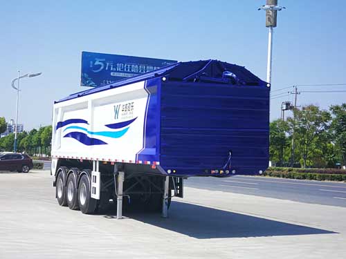 华威驰乐牌9.5米31.5吨3轴散装粮食运输半挂车(SGZ9400ZLS)