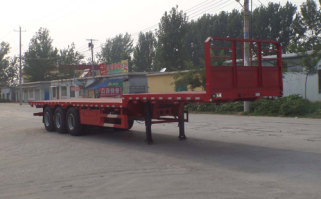 中郓通牌13米34吨3轴平板运输半挂车(JZJ9400TPBE)