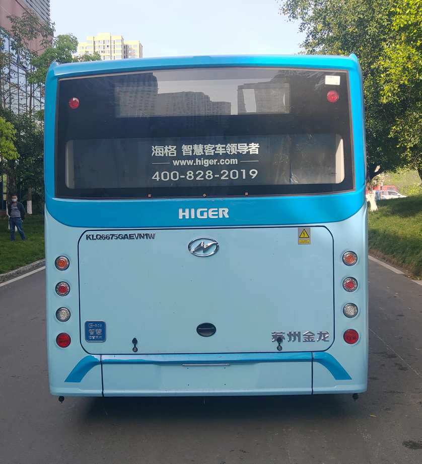 海格牌klq6675gaevn1w纯电动城市客车