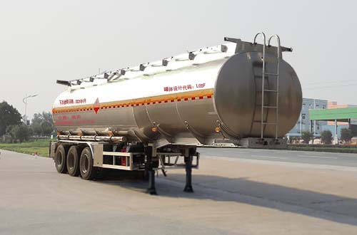 华威驰乐牌12米33.7吨3轴铝合金运油半挂车(SGZ9401GYYD)