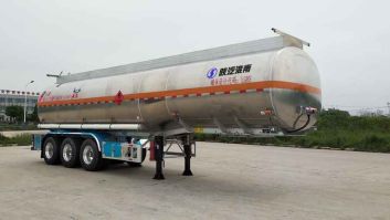 陕汽牌11.4米34吨3轴铝合金运油半挂车(SHN9400GYYP425)