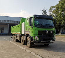 490马力豪沃牌ZZ3312V3267Z1BEV型纯电动自卸汽车