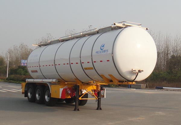 开乐牌11.1米32吨3轴液态食品运输半挂车(AKL9408GYS)
